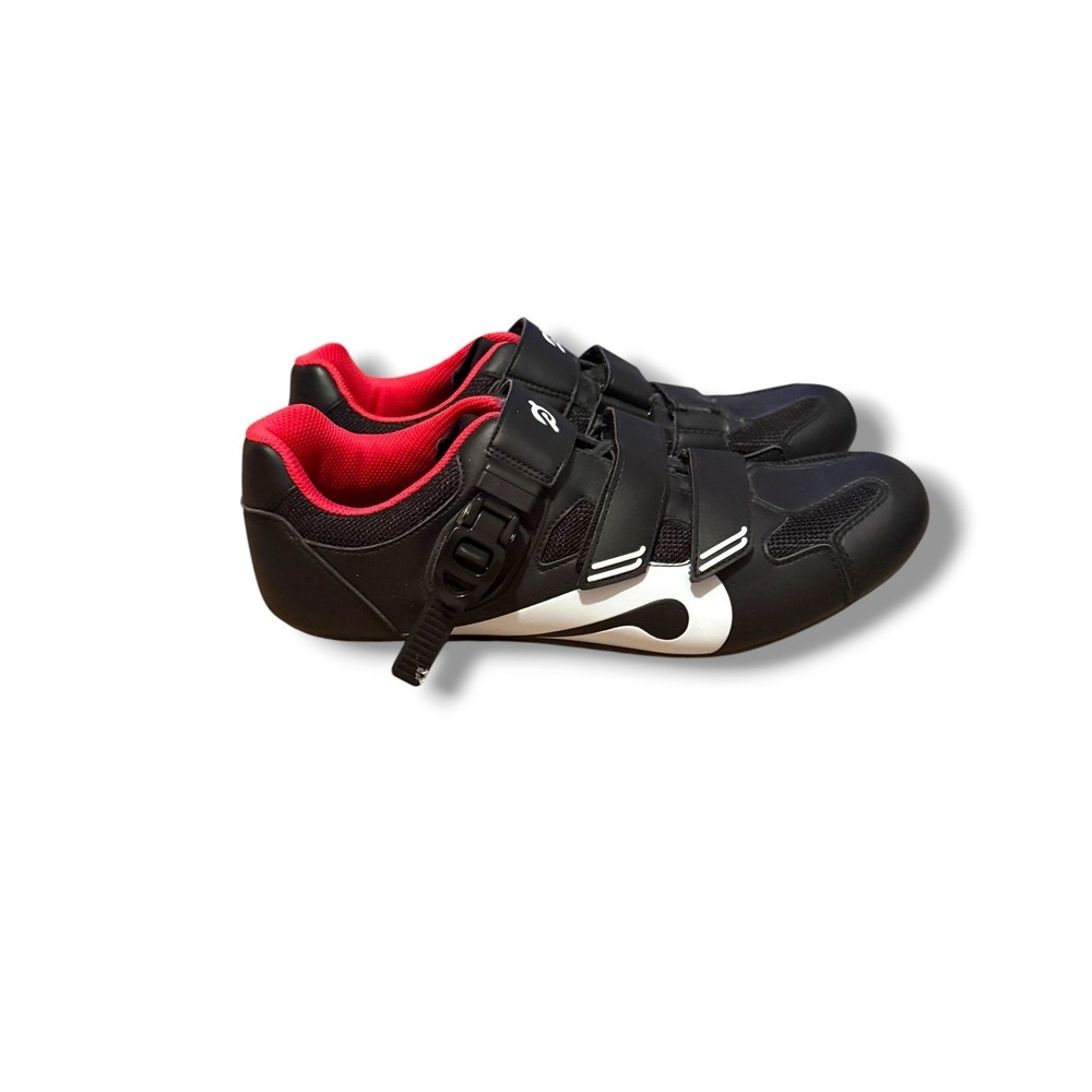 Peloton Cycling Shoes Mens 11 Black Red Delta Cleat Compatible EU 45